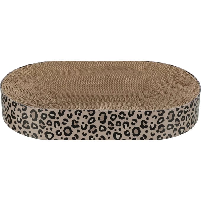 Trixie krabmat / mand leo karton met kattenkruid / catnip bruin