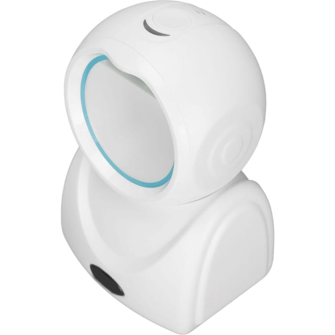 Scanner de Bureau QR Code Haute Précision Décodage Rapide CMOS USB Scanner QR Code pour Centres Commerciaux blanc