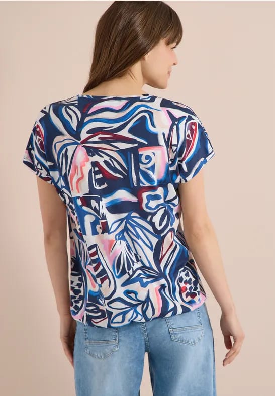 Dames-T-shirt Cecil TOS Multi AOP