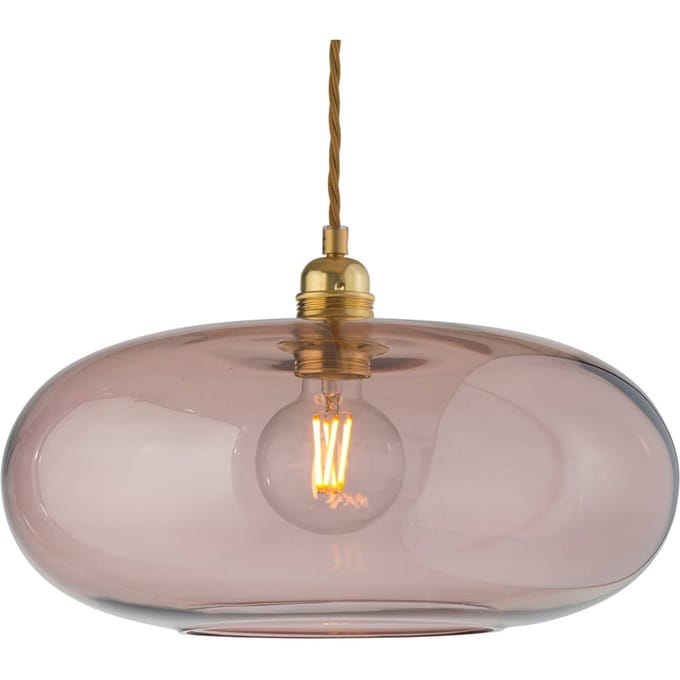 EBB & FLOW Horizon hanglamp rosé-bruin Ø 36 cm