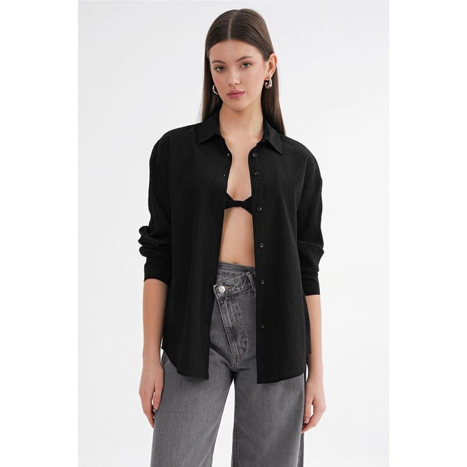 Ontspannen Pasvorm Poplin Shirt