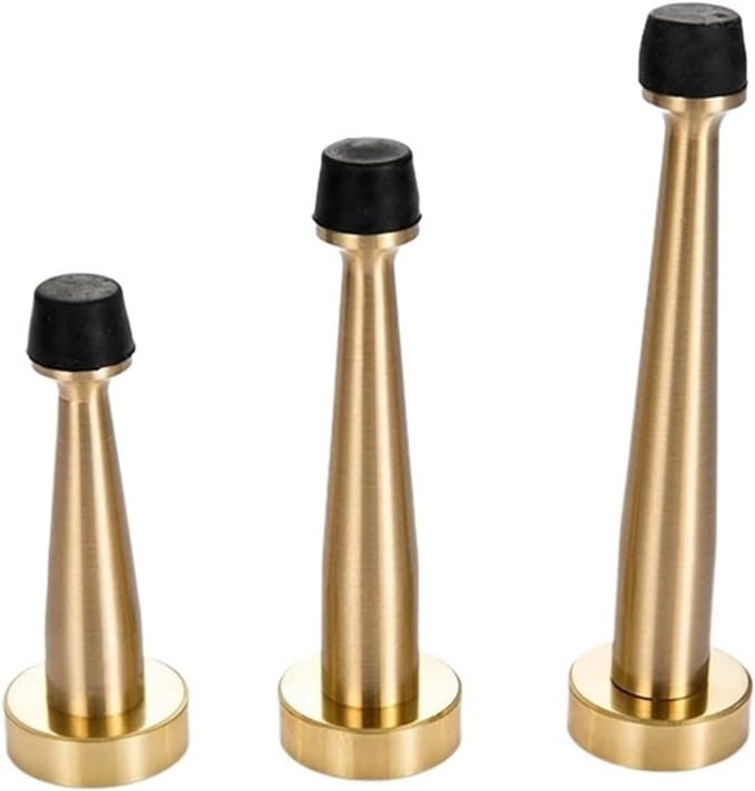 Deurstopper Messing - Vloerstopper - Deur Stabiliseren - Robuust Materiaal - 120 mm - Messing