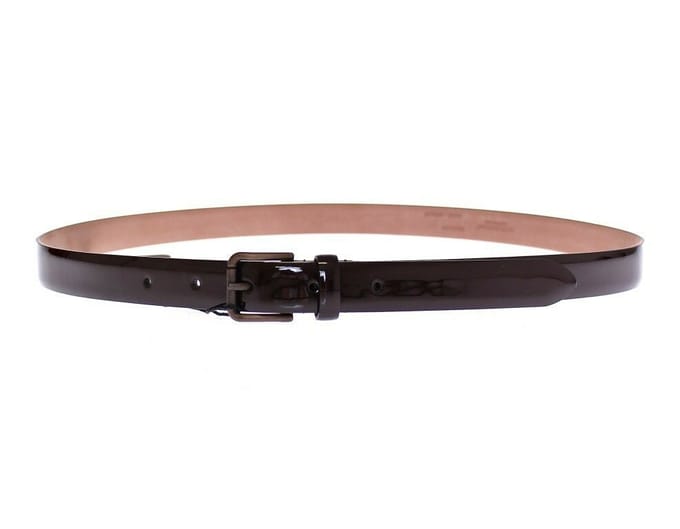Dolce & Gabbana Bruine Leren Logo Riem Cintura Riem