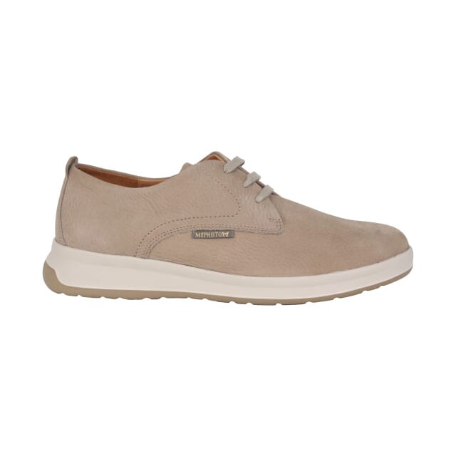 Mephisto Lester - heren veterschoen - Beige - maat 47 (EU) 12 (UK)