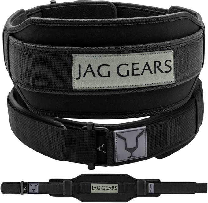 Jag Dubbele Gewichthefriem Powerlifting Gymriem Dubbele steunbeugel Terug, Size M