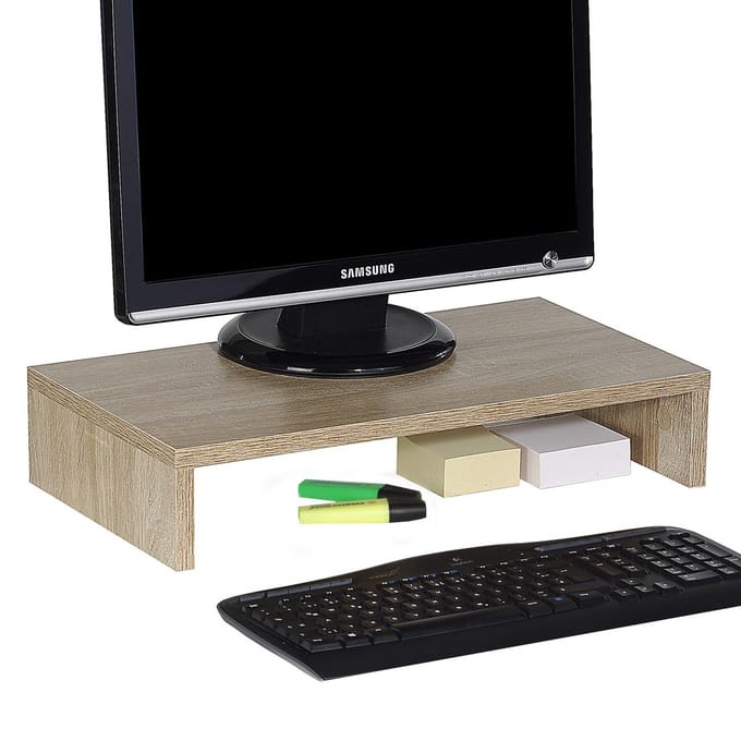 Monitorstandaard MONITOR 50 cm breed - Sonoma-eik