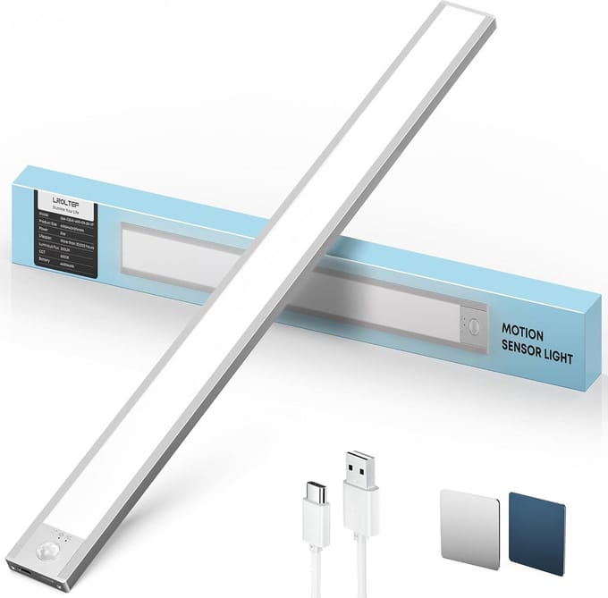 Draadloze LED Kastverlichting met Bewegingsmelder - Oplaadbaar - 60 cm