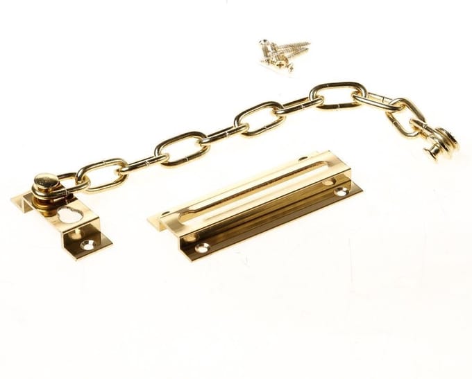 Dulimex deurketting messing gepolijst