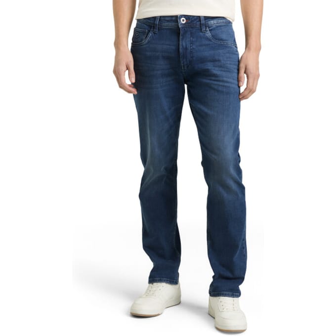 Tom Tailor - TTMARVIN STRAIGHT-jeans met superstretch - Maat 31/34 - Used Dark Stone Blue Denim