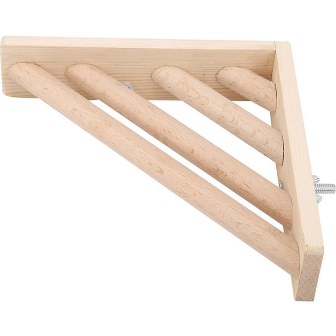 Support Perchoir de Haute Qualité pour Perroquet, Support en Bois pour Grimper, Jouet de Cage beige