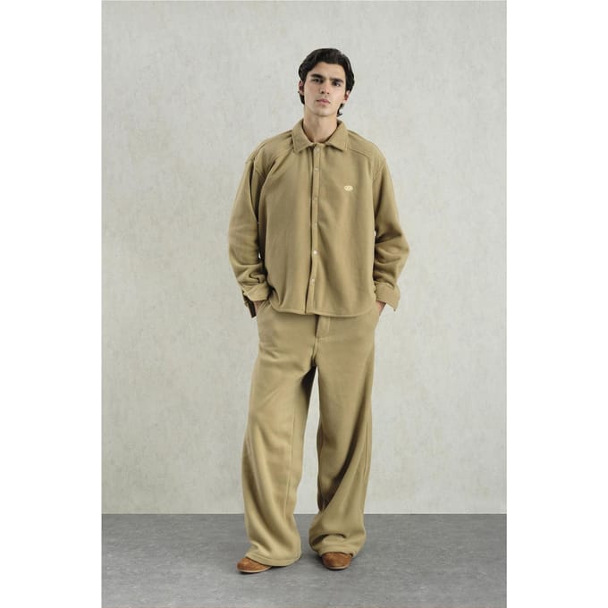 Pluche Overmaat Snap-Knop Shirt