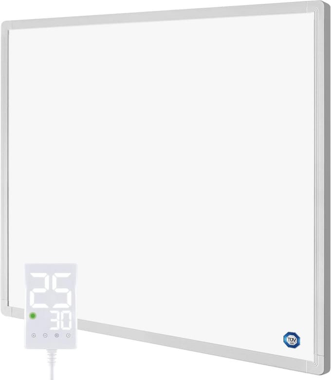 Verwarming Paneel - Thermostaat Verwarming - Snelle Ruimte Verwarming - Energiezuinig Stil - 50x60 cm - Wit