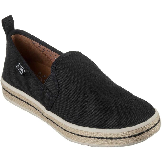 Skechers Dames Flexpadrill Canvas Espadrilles (Zwart)