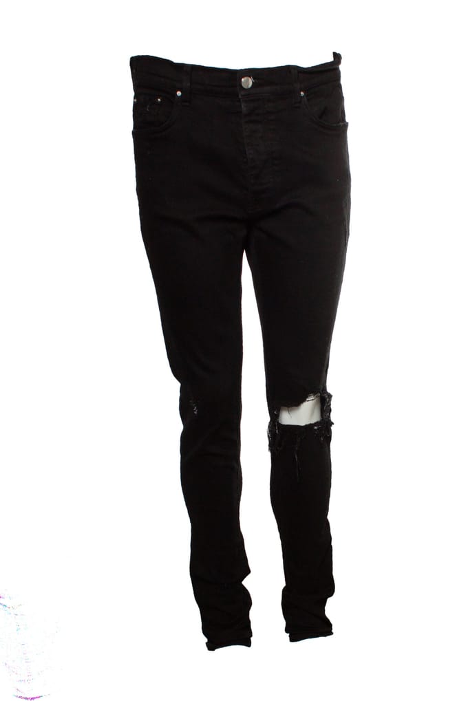 Amiri, Zwarte distressed jeans