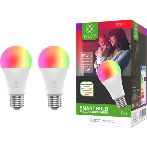 Woox R9074 Slimme E27 lamp 2-pack