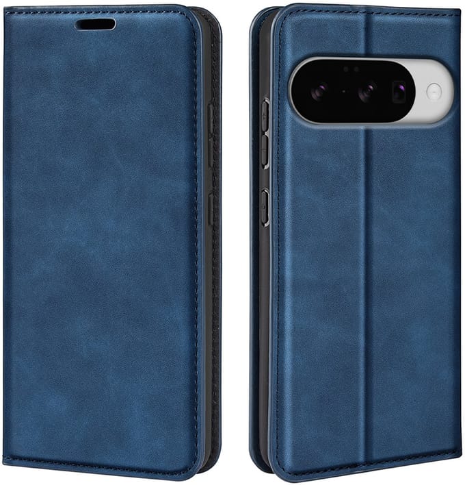 MobyDefend Hoesje - Geschikt voor Google Pixel 10 / Google Pixel 10 Pro - Luxe Wallet Bookcase (Magnetische Sluiting) - Blauw