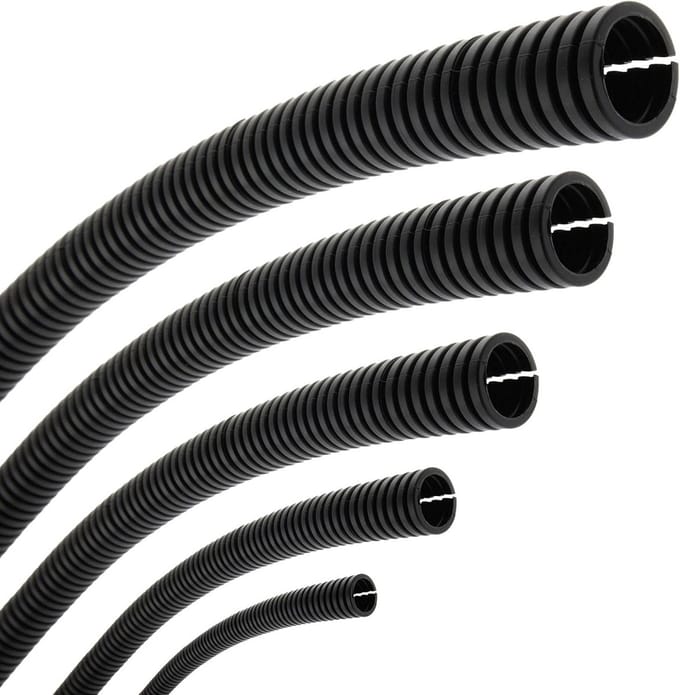 Gegolfde Buis - Kabel Bescherming - Kabels Bundelen - UV-Bestendig - 20 meter - Zwart