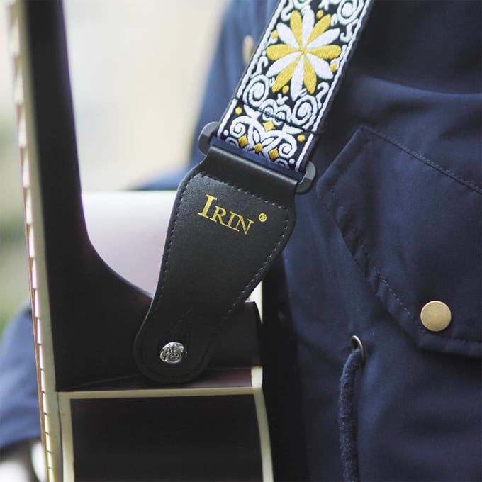 2 stuks IRIN verstelbare borduurwerk gitaarriemen voor gitaren accessoires nieuw