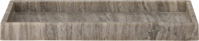 Bloomingville Marmeren dienblad Majsa bruin 38x18cm