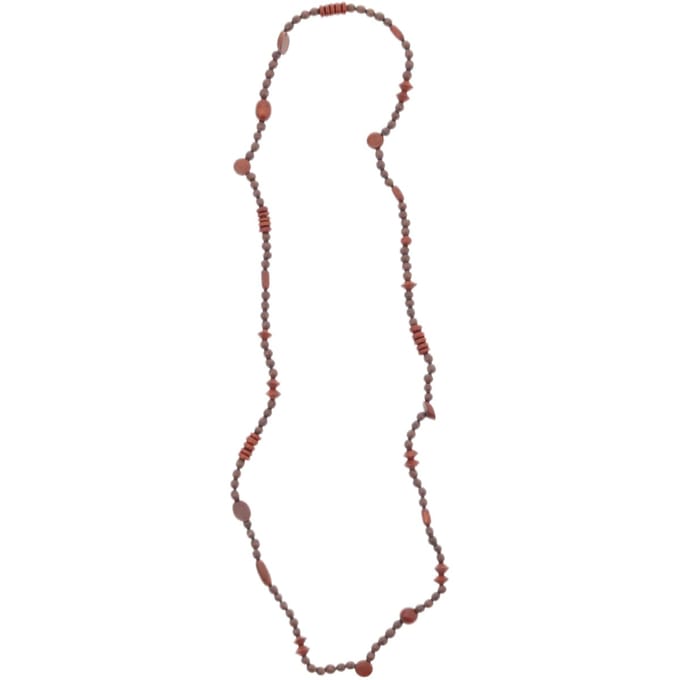 Behave – Ketting – Hout – Vintage look – 88 cm – Cadeauzakje