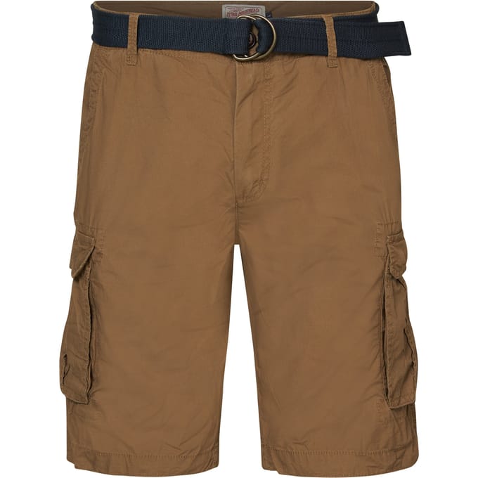 Petrol Industries - Heren Cargoshort met riem - Bruin - Maat M