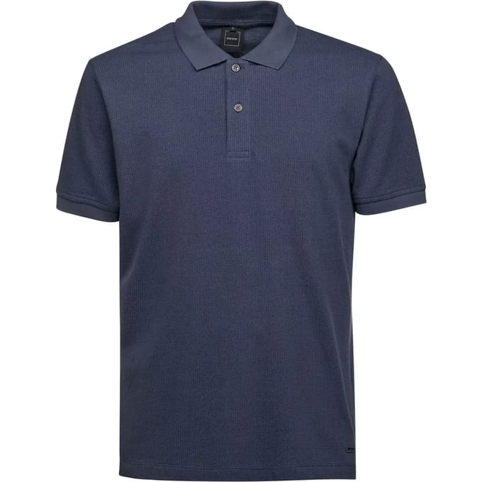 Geox Piquet Printe Korte Mouw Poloshirt Blauw L Man