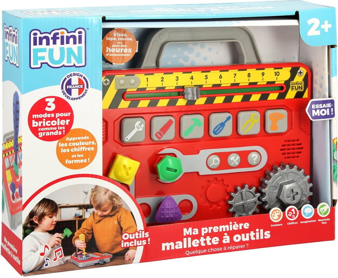 Mallette a Outils - KD - Ma Premiere Mallette a Outils - 6 activités et 3 modes de jeux pour s'amuser en sécurité