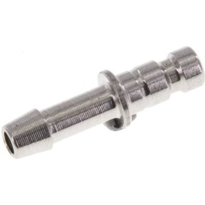 RVS 316L DN 2.7 (Micro) Luchtkoppeling Insteeknippel 4 mm Slangpilaar