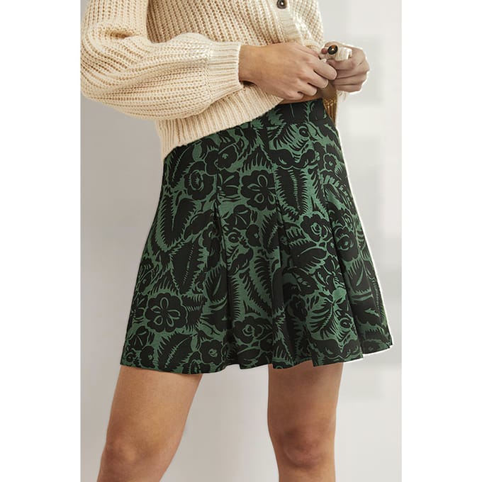 Boden Jersey Mini Skirt Dgr Maat: 20 | Mini Rokken Outlet | Dames | Groen