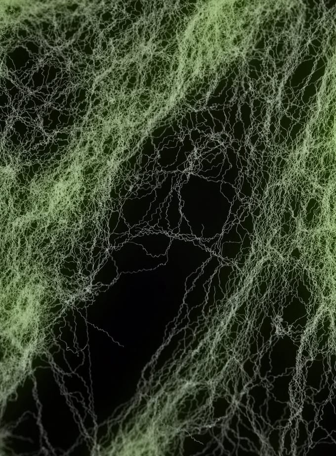 Uitrekbaar Glow In The Dark Spinnenweb