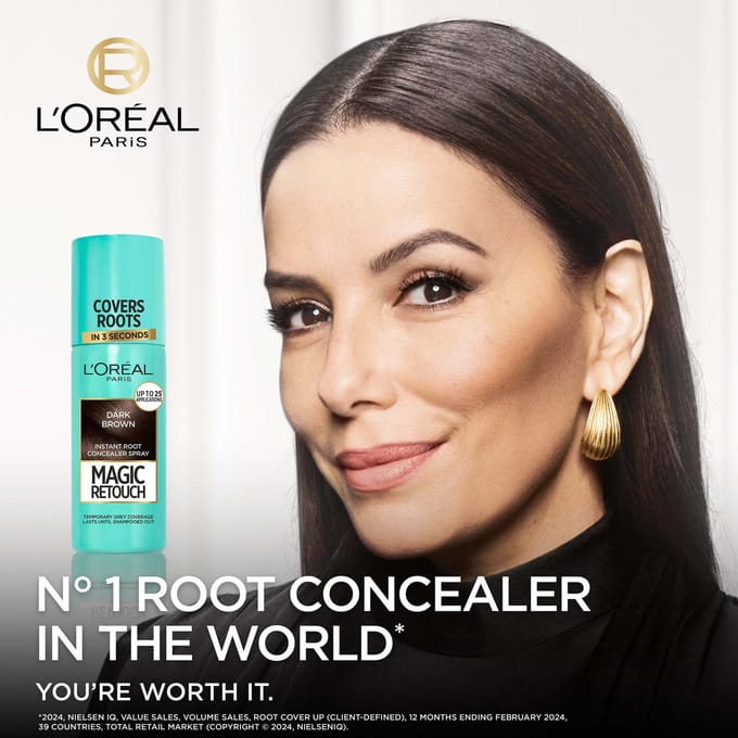 L’Oréal Paris Magic Retouch Dark Brown Root Concealer Spray Trio Bundle