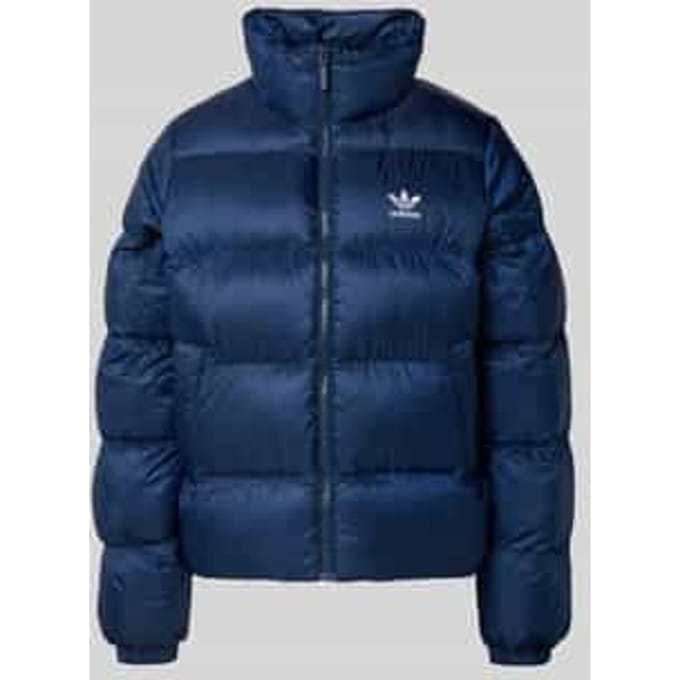 Regular fit gewatteerd jack met logostitching