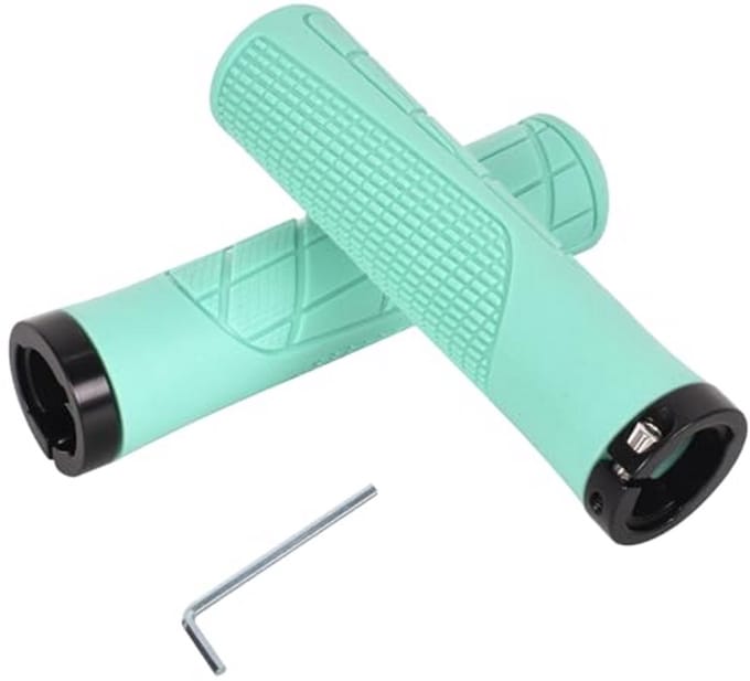Fietshandvatten - Stuurgrepen - Comfortabel Fietsen - Dubbel Lock-On - 22mm - Blauw