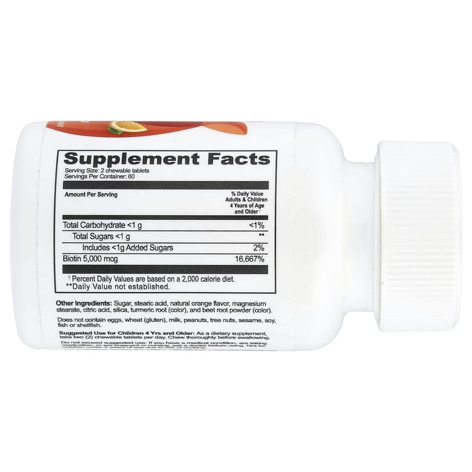 Kinder Biotine Sinaasappel Kauwtabletten 120 Tabletten