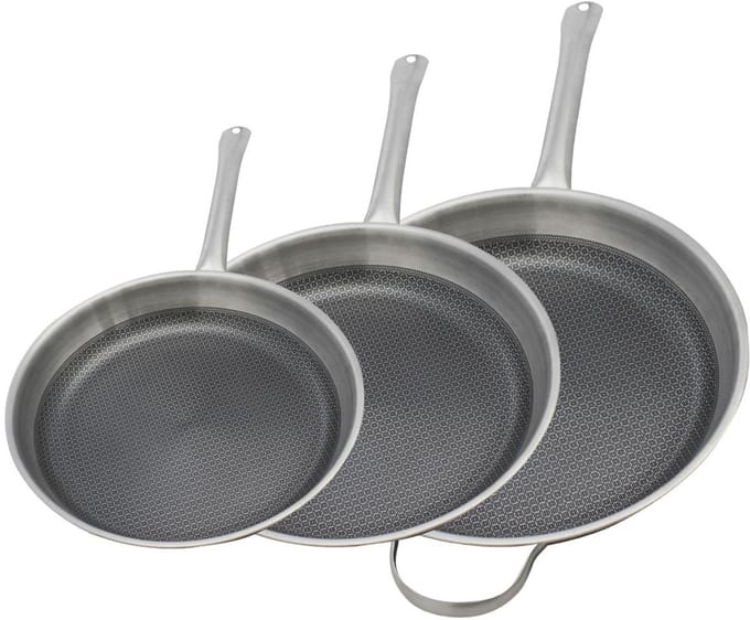 Set van 3 Elo Relief Solutions pannen 24, 28 en 32 cm zonder PFAS