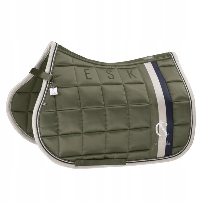 Eskadron Big Square Matglans Zadeldek Classic Sports 25 Dusty Olive VS
