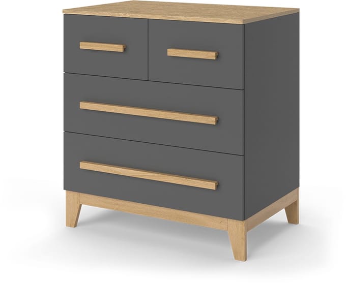 Vitalispa Malia Ladekast – 80 x 88 cm met 4 laden Grijs