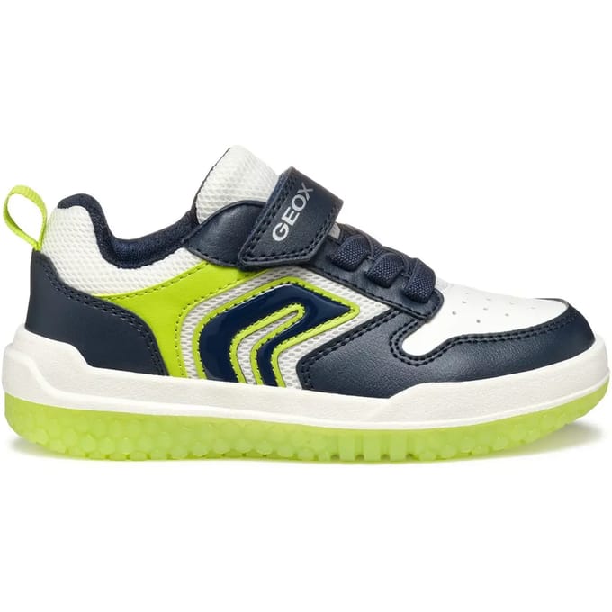 GEOX BUZZERLIGHT JONGENS Sneakers - MARINEBLAUW/LIME - Maat 32