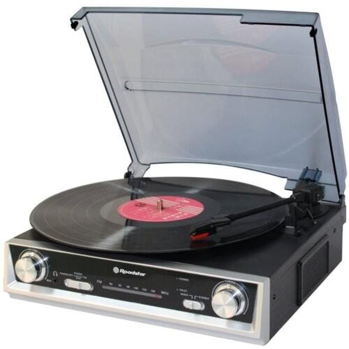 Platen platenspeler ROADSTAR TTR-8634 zwart