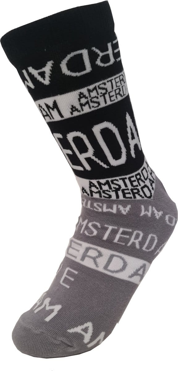 Robin Ruth - Amsterdam - Zwart/Grijs - Dames sok - Maat 36-42