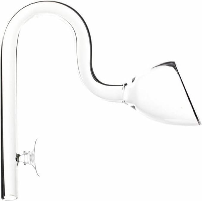 HS Aqua glazen Lily pipe uitstroom - 12/16 mm aansluiting