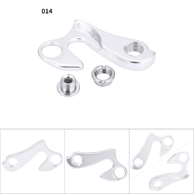 1 stuks Fiets Fiets Aluminiumlegering Achterderailleurhanger Haak Dropout Frame #014