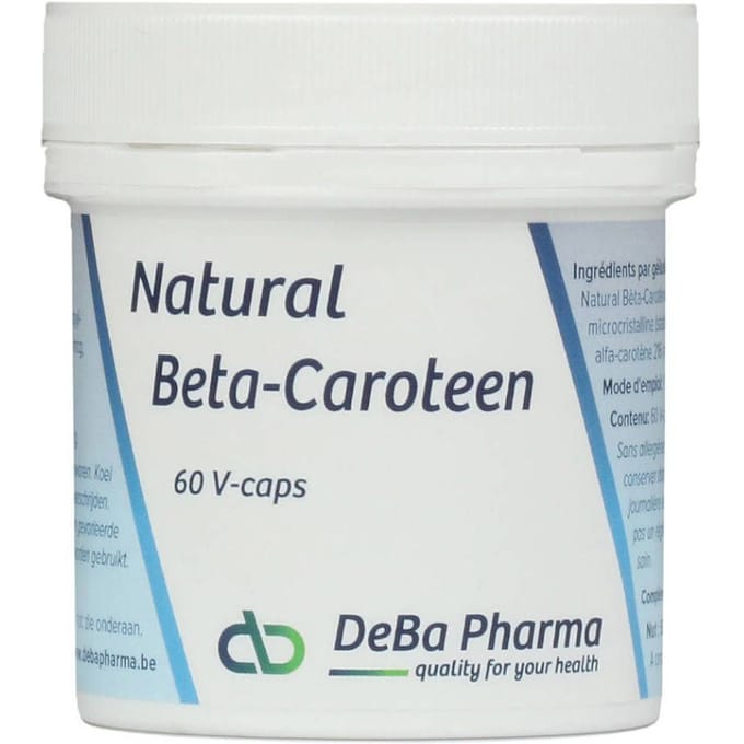 Deba Pharma Natural Beta-Caroteen 7.2mg 60 Capsules