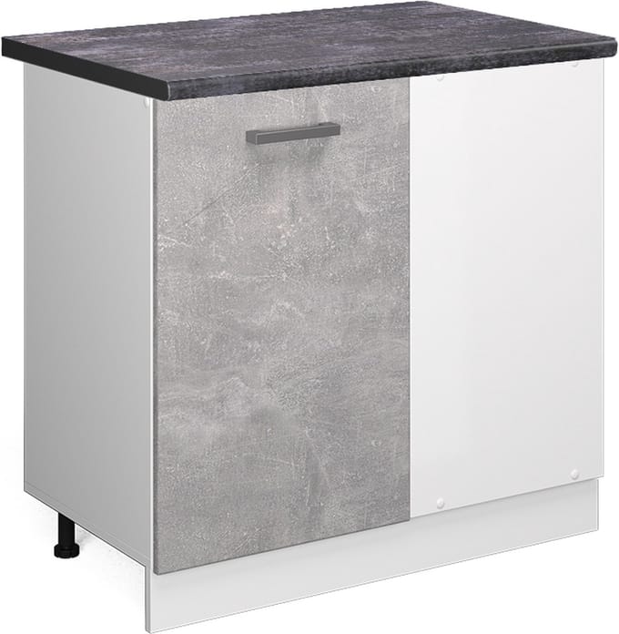 Vicco R-Line Hoekkast – 86 cm, WB Antraciet Beton