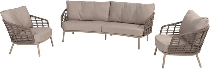 Taste by 4 Seasons Sofaset Puglia Taupe - Latte 3-delig