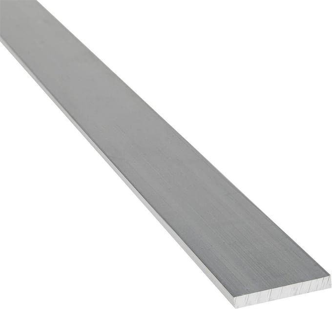 Aluminium Platte Stang 20x6 mm x 1 Meter | EN AW-6060 T66 Profiel