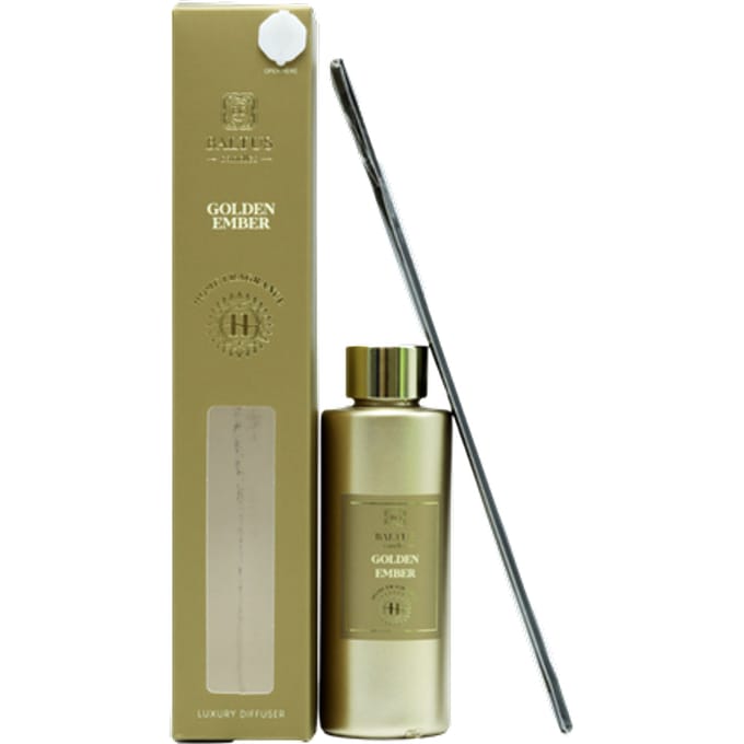 Baltus Luxe Golden Ember Geurstokjes Diffuser – 90 ml