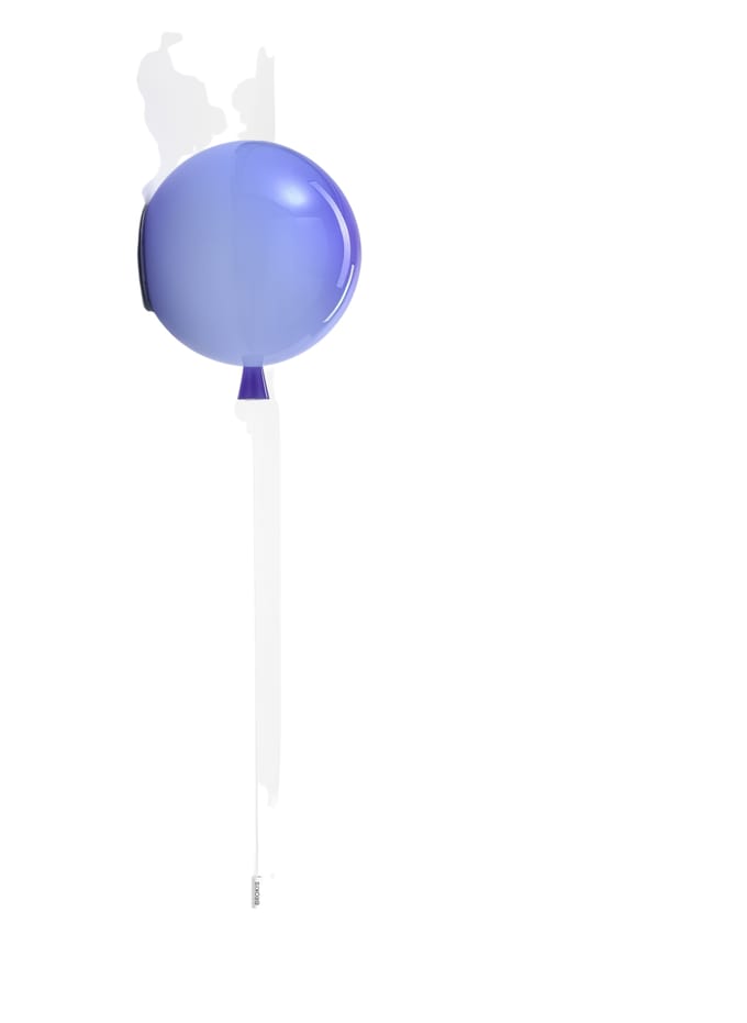 Brokis Memory Wandlamp - blauw - glanzend - S