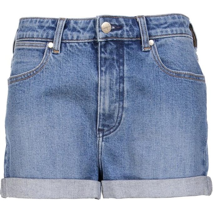 Wrangler - Maat XS - BOYFRIEND SHORT Short Dames Jeans