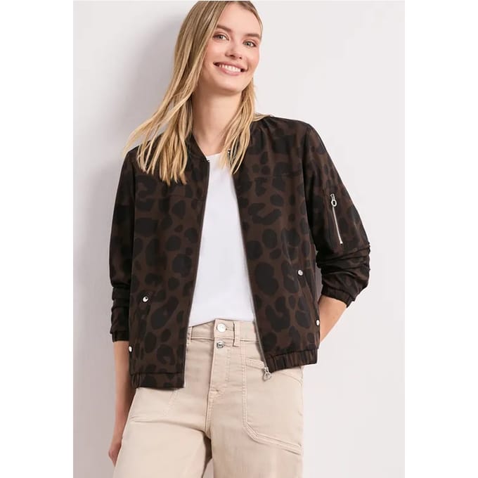 Blouson met rits en print